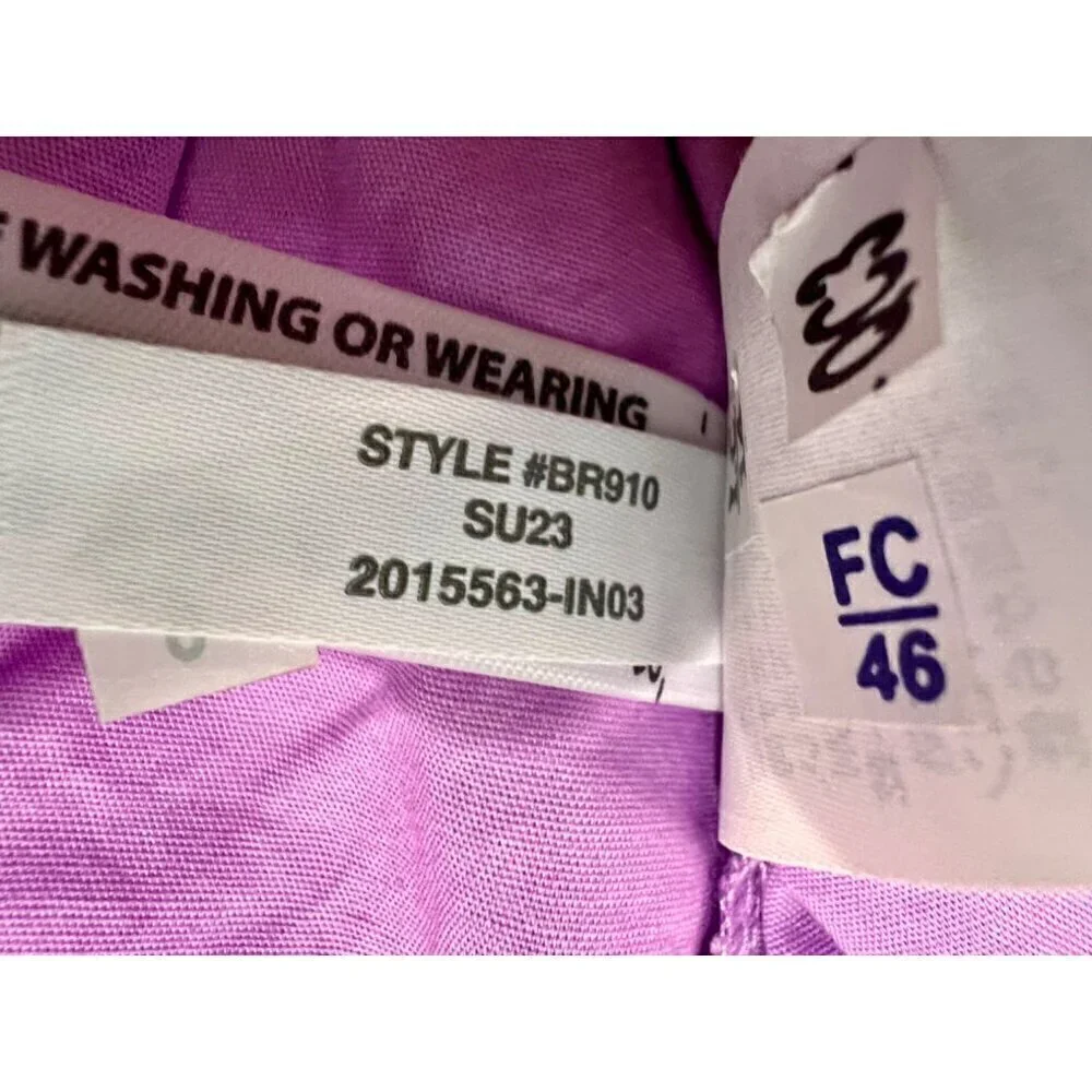 New J. Crew Size 10 Faux-Wrap Sleeveless Mini Dress Purple *Stain*